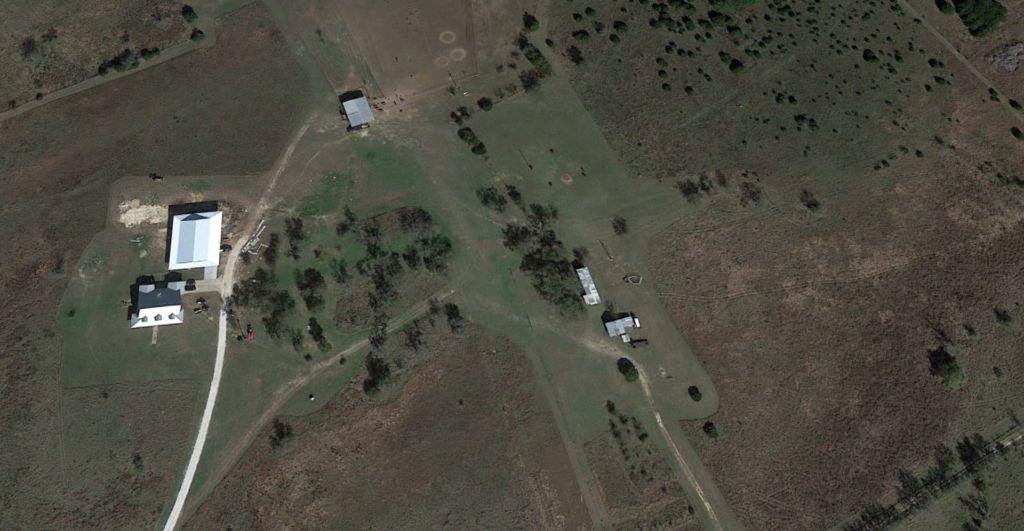 Aerial view of Lucky Glider Ranch